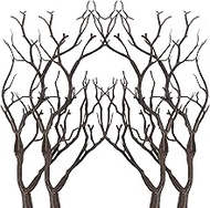 Gatuida 4pcs Halloween Artificial Antler Dried Tree Twigs and Branches for Vase, Plastic Faux Dead B