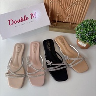 DoubleMstore (No_396 Size36-41) Readystock Bling Bling Butterfly Sandal