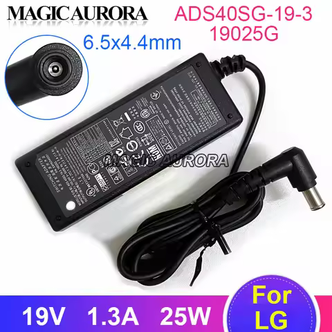 19V 1.3A ADS-40SG-19-3 Monitor Charger For LG FLATTRON 22EA53V-P 22EN43V-B E2242V-BN 24MP58VQ 27EA33