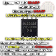 Ic Eprom Firmware TV SHARP LC32SA4100i / LC-32SA4100i