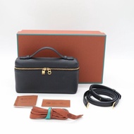 Loro Piana 黑色牛皮 Extra Pocket L19 手提包 飯盒包