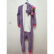 UNGU PURPLE ONESIE ELEPHANT SHAPE PURPLE ADULT SIZE