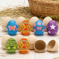 JEREMY1 Easter Paper Eggs, Simulated Unpainted Craft Painted Easter Eggs, Fake Eggs Blank Decorative