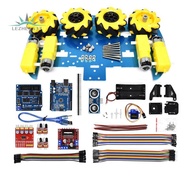 4WD Aluminum Car Chassis Kit 4WD Intelligent Car Kit DIY Ultrasonic Obstacle Avoidance Car