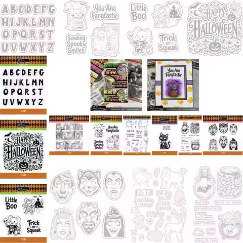 Sinister Smiles Creep it Real Stamp And Dies New Arrival 2026 Scrapbook Diary Decoration Stencil Emb