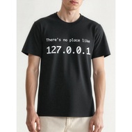 Men's IP Address Graphic Print T-Shirt Cotton Round Neck Short Sleeve Unisex Casual Harajuku Style O