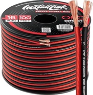 16 AWG Gauge Speaker Wire (OFC) Cable Stereo, Car or Home Theater (100 Feet) by Install Link, Froste