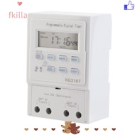 FKILLA Programmable Timer, 1W Power AC 220V Digital Timer Switch, Smart Home 30A Automatic 1Min - 16