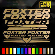 {FESA} FOXTER Bike Vinyl Sticker Decal for Mountain Bike and Road Bike