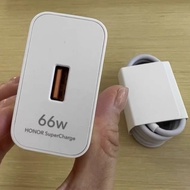 Honor X9 X9d 66W Super Charger EU US Fast Charging Wall Adapter 1M 6A USB C Cable For Honor 600 500 