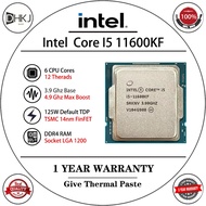USED intel Core i5-11600KF i5 11600KF processor CPU 6 Cores 12 Threads 3.90 GHz 14 nm L3=12 MB 11th 