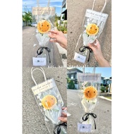 Crochet Flower Graduation Bouquet Knitted Sunflower- Wool Bouquet - Artificial Flower -Graduation Bo