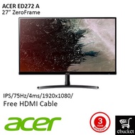 ACER ED272A 27" IPS FHD LED LCD DVI,HDMI MONITOR [ FREE HDMI CABLE ]