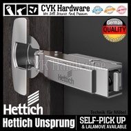 Hettich *Unsprung* Full Overlay Hydraulic Kitchen Cabinet Furniture Soft Close Concealed Door Hinge 