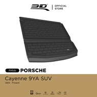 3D Mats ถาดท้ายรถยนต์ PORSCHE CAYENNE PHEV  SUV (9YA)/COUPE (9YB) PHEV 2024 - 2026 พรมกันลื่น พรมกัน