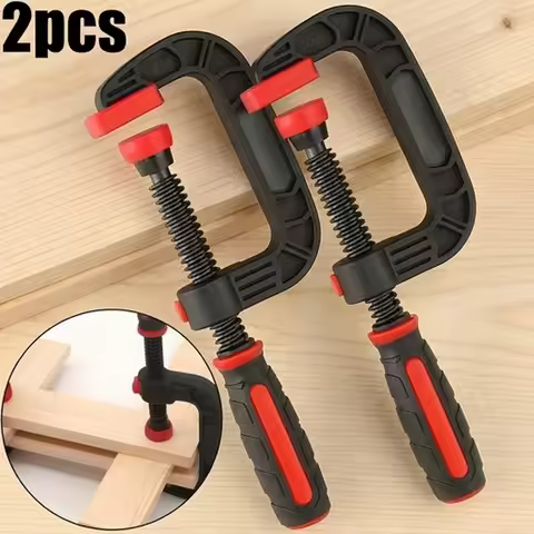 Strong Clamping Force Jaw Opening Clamps Reinforced Nylon 7-Inch Heavy-Duty Spring Clamps (2-Pack)