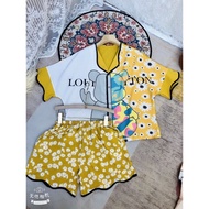 Pajamas, satin silk loungewear, batwing shorts