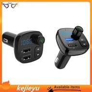[kejie] Car Mp3 Player,Bluetooth 5.0 Fm Transmitter,Modulator Double USB Car Charger Handsfree,Wireless Accessories