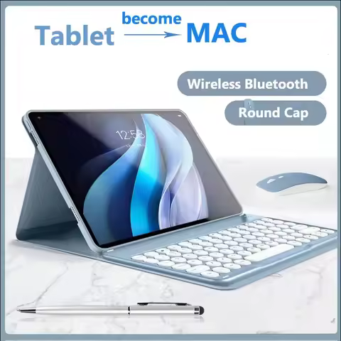 For Realme Pad Mini 2022 8.7" Case with Keyboard Detachable Wireless Bluetooth Keyboard+Tablet Cover