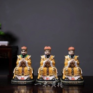 Cypress Carved Real Gold Drawing Gold Painted Three Senses Heaven Official Earth Official Water Offi