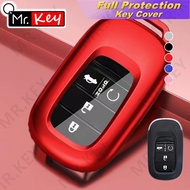 【Mr.Key】22-23 New Honda Key  Fob Cover For Civic Fit / Jazz City Vezel / HR-V 2023 Honda BR-V CR-V WR-V TPU Car Remote Key Case Protector Holder Keyless Accessories