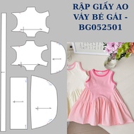 PAPER SHEET GIRLS' DRESS - BG052501