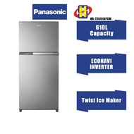 Panasonic Refrigerator (610L/Silver) Econavi Inverter AG-Clean Top Freezer 2-Door Fridge NR-TZ601BP / NR-TZ601BPSM