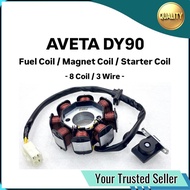 ( 8 Coil 3 Wire ) Aveta DY90 DY 90 DY-90 Fuse Starter Comp Startor Stater Stator Magnet Magneto Fiel