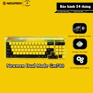 Bàn Phím Cơ Gasket Không Dây Có Chủ Đề NEWMEN GM780 Keycap BPT 78 Nút LED RGB Starry Sky Sun Nebul