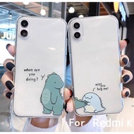 For Xiaomi Redmi K50 Gaming Pro Cute Couple Dinosaur Case  Casing K40 K30 K20 Pro cover 恐龙情侣手机壳