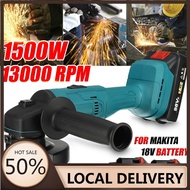 1500W Electric Cordless Angle Grinder With 98VF Li-ion Battery Cutting Grinding Machine Tool