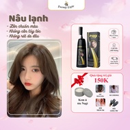 Dầu gội nhuộm tóc màu Nâu Lạnh Nagi Cold Brown 01 chiết xuất từ thiên nhiên chai 400ml Tóc nâu lạnh 