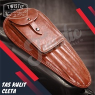 TERLARIS TAS KULIT TANGKI TANK BAG CLETA MOTOR CUSTOM UNIVERSAL RETRO KLASIK | COD