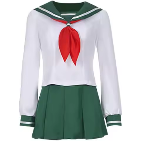 ♥ ♦ COLSA Anime Kagome Higurashi Cosplay Costume Sailor Dress Women for High School Uniform Sets ❖ ☪