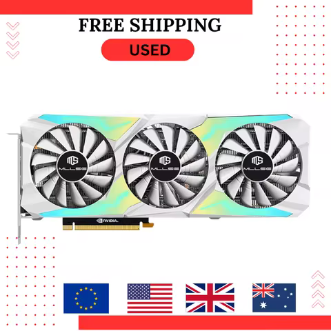 USED MLLSE RTX 3080 10GB Video Card NVIDIA Game GPU 8Pin+8Pin GDDR6X 320bit HDMI*1 DP*3 PCI-E 4.0 x1