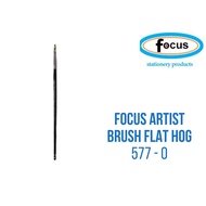 FOCUS Paint Brush SOLD PER PIECE (Natural Hair, Flat, Round, Various Sizes, Painting Brushes)