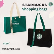 🔥NEW🔥Starbucks Tote Bag กระเป๋าสตาบัคใบใหญ่ กระเป๋าผ้าแคนวาส กระเป๋าสะพายผ้า กระเป๋าเป้ช้อปปิ้ง