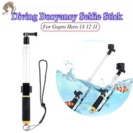 Submersible buoyancy selfie stick for Gopro 13 12 11 transparent retractable buoyancy selfie stick