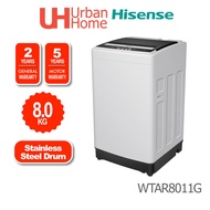 Hisense/Midea Washing Machine Top Load Auto Washer (7.5-8.5KG) WTAR8011G / WTAG8511T / MA100W75 / MA