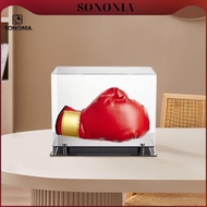 SONONIA Boxing Glove Display Case Fathers Day Gifts for Dad Protection Sports Collectibles Display B