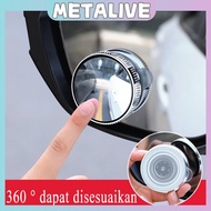 2pcs Car and Motorcycle Blind Spot Mirrors 360 Vacuum Switch Rear Anti Blind Spot Wide Mirror