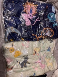寵物小精靈 Pokemon 伊貝 比卡超 卡比獸 精靈寶可夢 收藏品 披肩 披肩 毛巾 毛氈 被 小朋友被 床上用品 家庭用品日本正版
