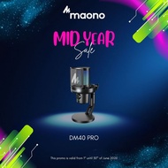 MAONO DM40 PRO AI Wireless Desktop Microphone with RGB for Gaming in Black/White