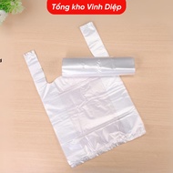 1kg white plastic bag with handle, thin, tough, clear, odorless, holds 5 ounces, 7 ounces, 1kg - Gra