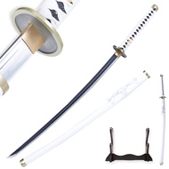 Sword fort Sharp Carbon Steel Roronoa Zoro Kikoku Sword Real Metal Handmade Full Tang Katana Anime C