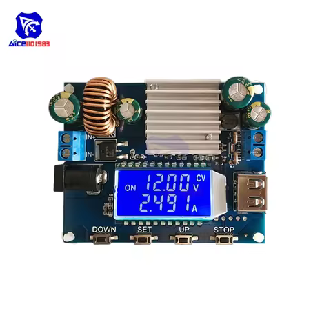 diymore DC-DC DC 5-30V to DC 0.6-30V 4A 35W Step Up/Down Boost Buck CC CV Regulated Adjustable Power