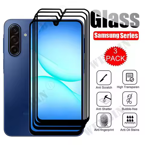 3 Pcs Tempered Glass For Samsung A17 A16 A56 A36 A26 Screen Protector On Galaxy S26 S25 S24 Ultra Pl