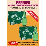 [Bundle of 2] Perrier Sparkling Mineral Water 750ml x 12 Bottles (BBD: May 2025)