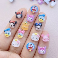 AC.788 Thai Shop Pack Of 5 Pieces Disney Cartoon Nail Resin Mixed Styles