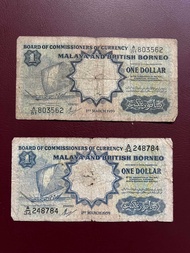 Buffalo 10 Dollar 1961 Malaya & British Borneo & Malaya/British 1 dollar 1941 & 1953 EF Condition Us